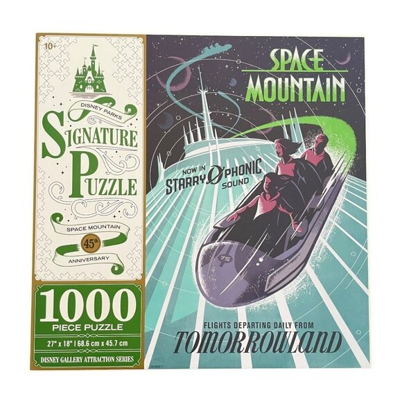 Disney Parks Space Mountain 45th Anniversary Signature Puzzle 1000 pieces - Picture 1 of 11